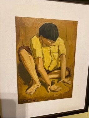 Original little painting.  Listed artist. Great piece